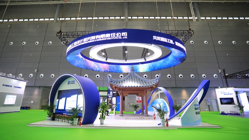 新材料仿古建筑首次亮相！中機(jī)國(guó)際參加2021年中國(guó)筑博會(huì)